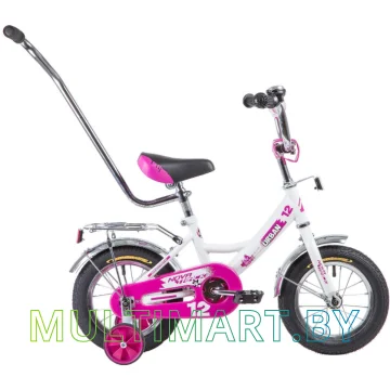 Детский велосипед Novatrack Urban 124URBAN.WT9 (белый/фиолетовый, 2019)